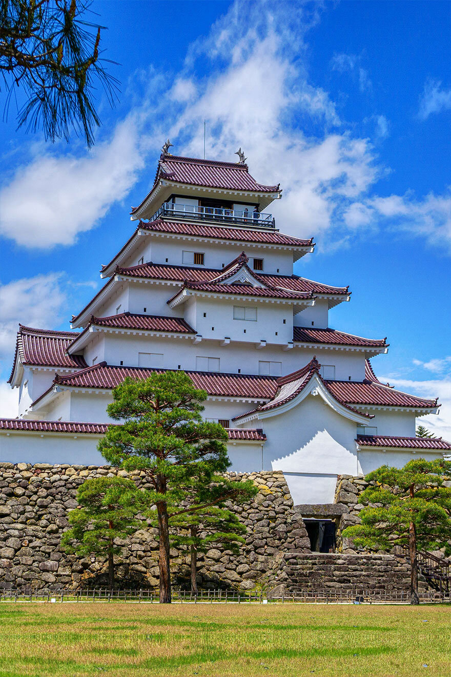 【幕末】 会津若松　三匹獅子　鶴ヶ城 幕末】 会津若松三匹獅子鶴ヶ城